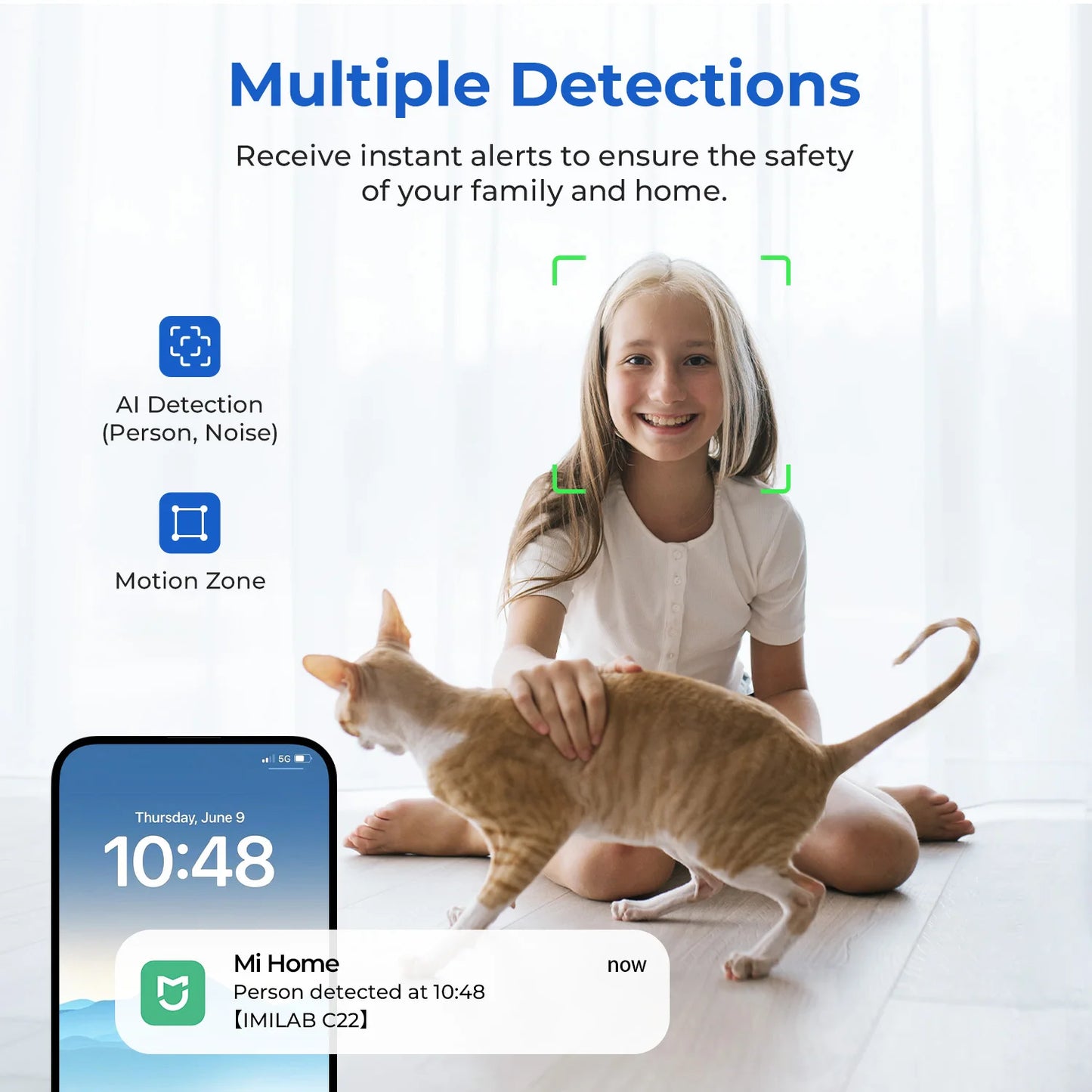 IMILAB C22 Indoor Security Camera With AI Human Detection