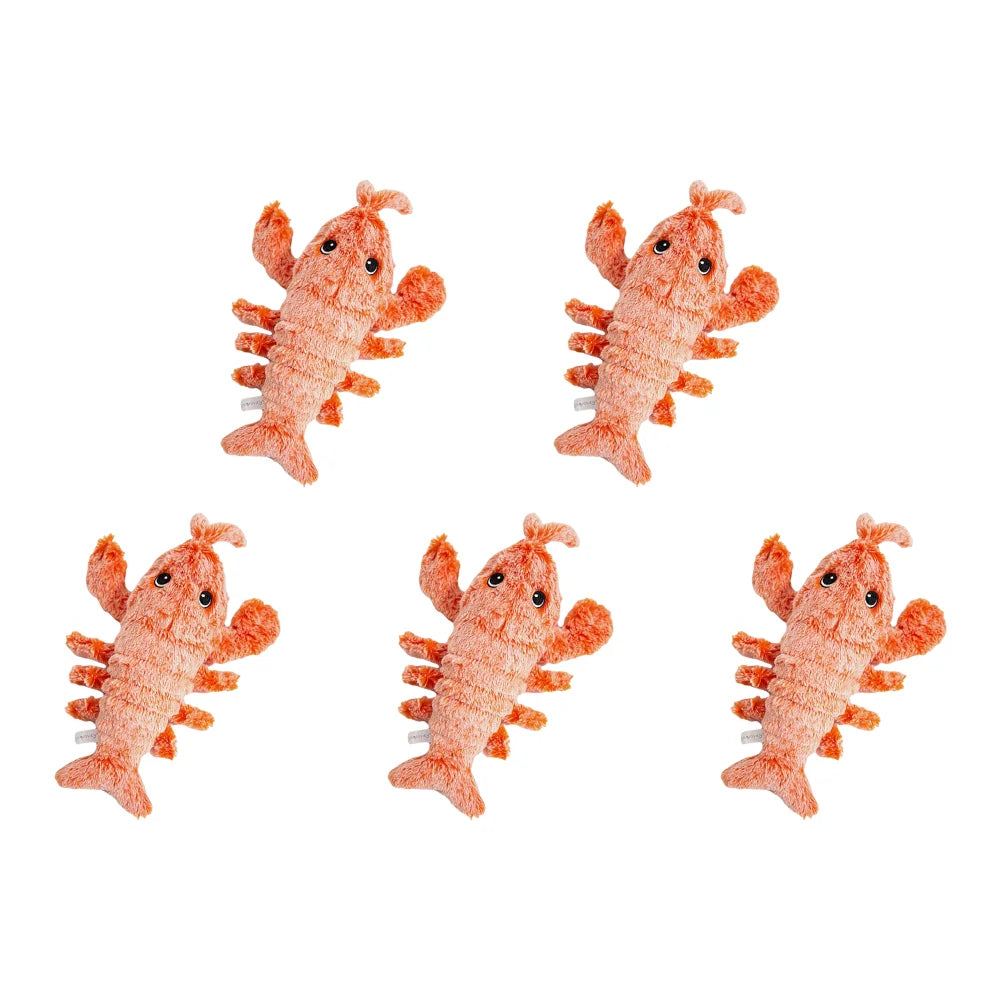 Shunmaii Wiggly Lobster Interactive Plush Dog Toy Squeaker