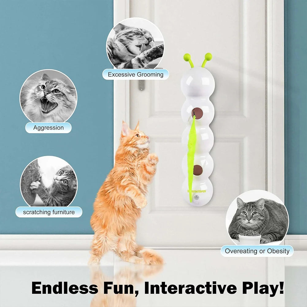 APWIKOGER Caterpillar Motion Activated Rechargeable Cat Toy