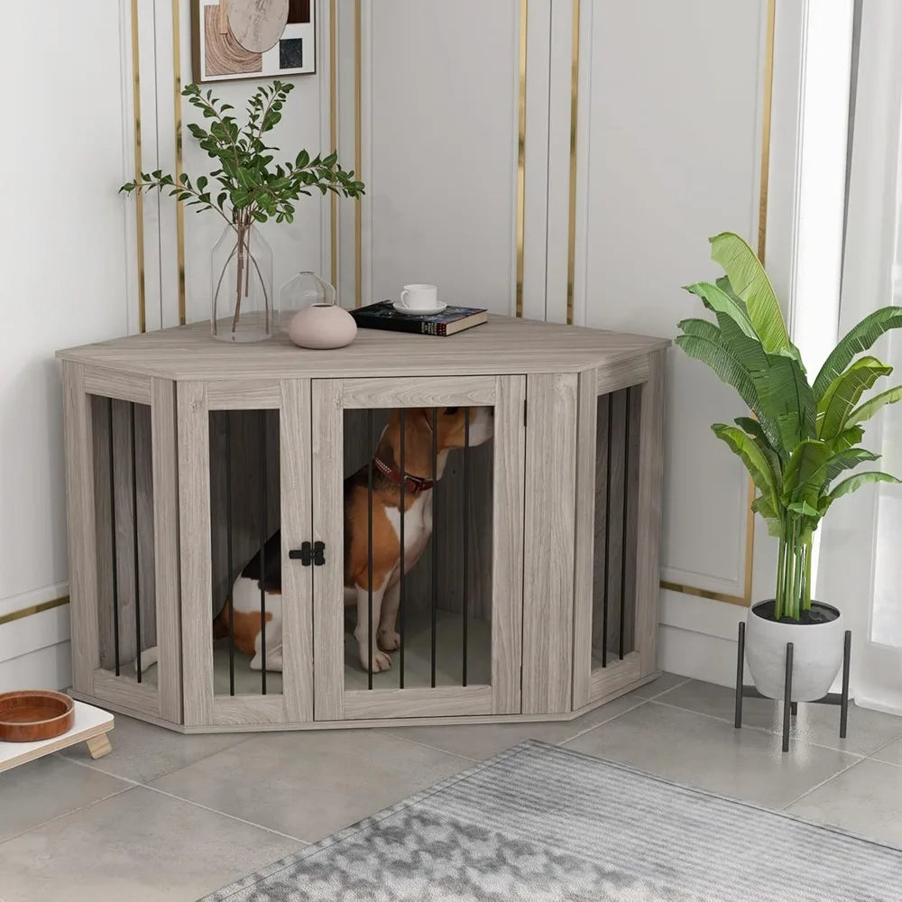 Corner Dog Crate Furniture by NoEnName_Null