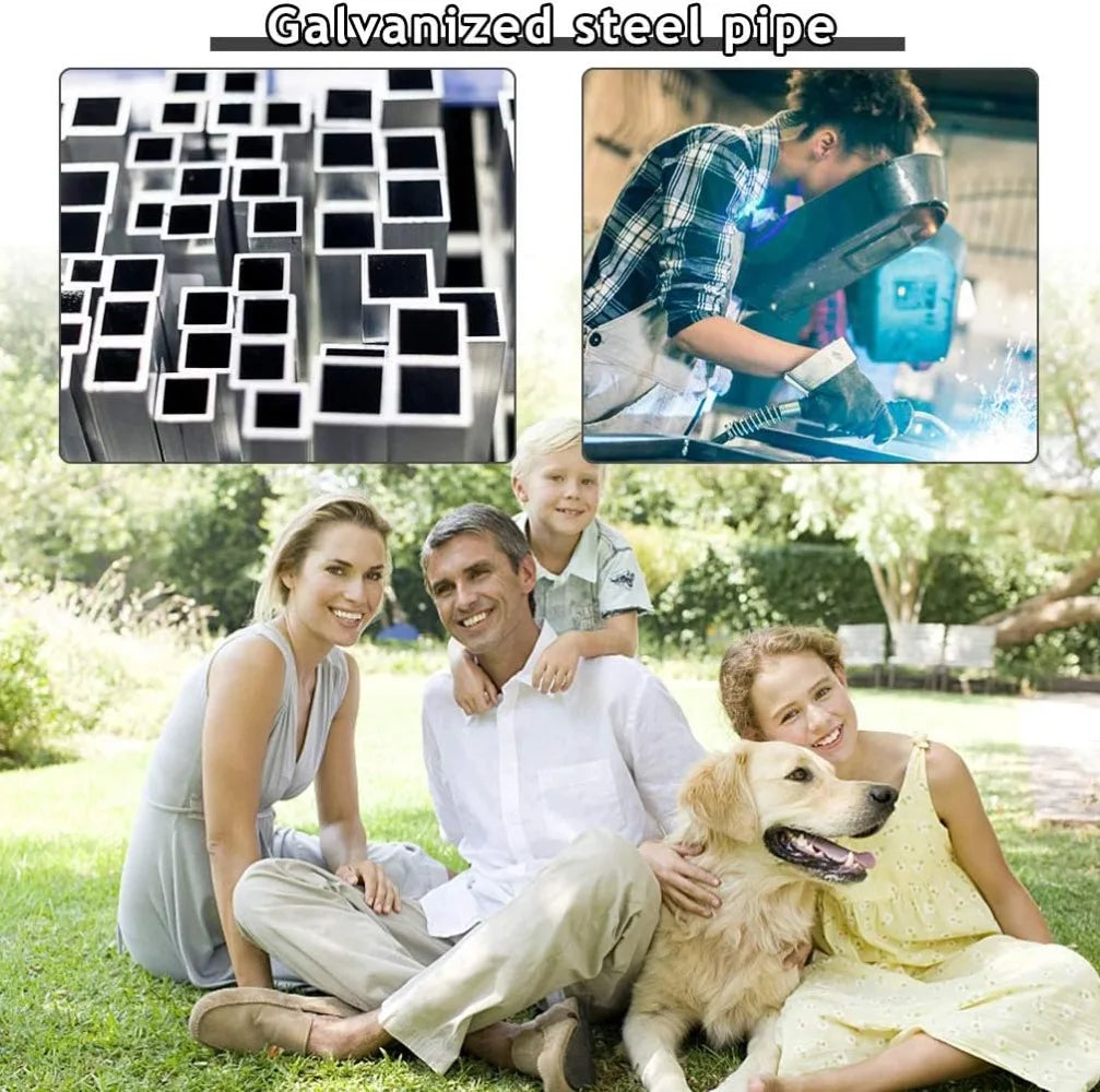 MKDK Large Outdoor Dog Kennel with Roof and Cover
