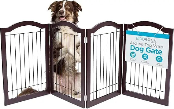 Internet's Best Arched Top Wire Dog Gate 4-Panel Barrier