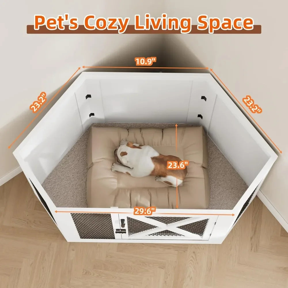 Wooden Dog Crate Furniture Indoor Decorative Kennel