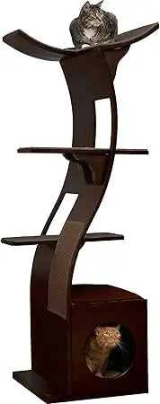 The Refined Feline Lotus Cat Tower Furniture