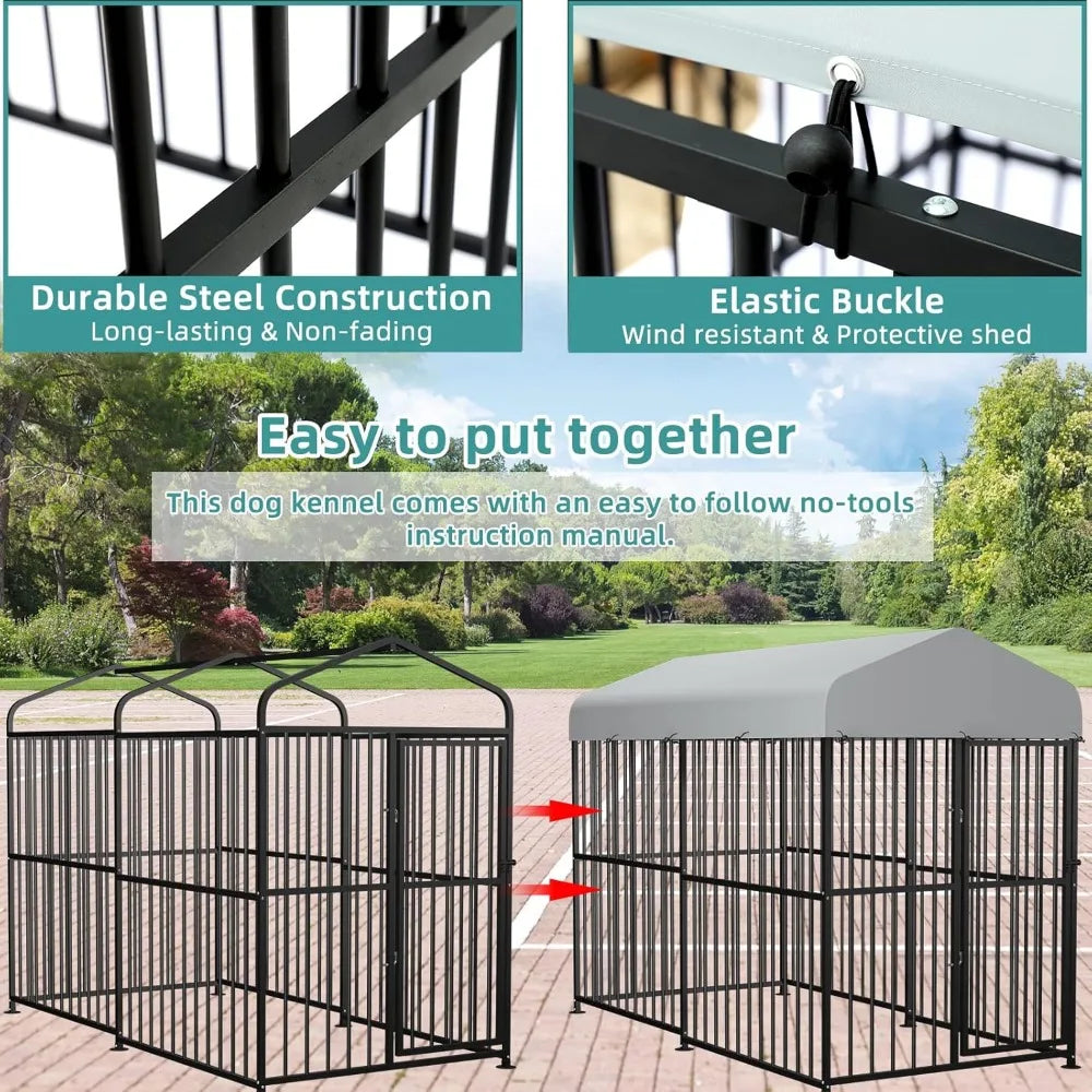 DAFIFY Heavy Duty Outdoor Dog Kennel Playpen