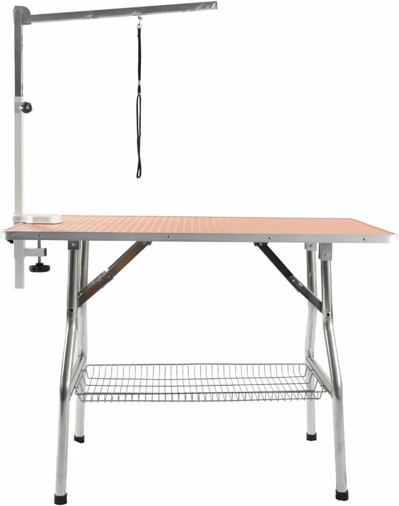 Heavy Duty Stainless Steel Frame Foldable Pet Grooming Table