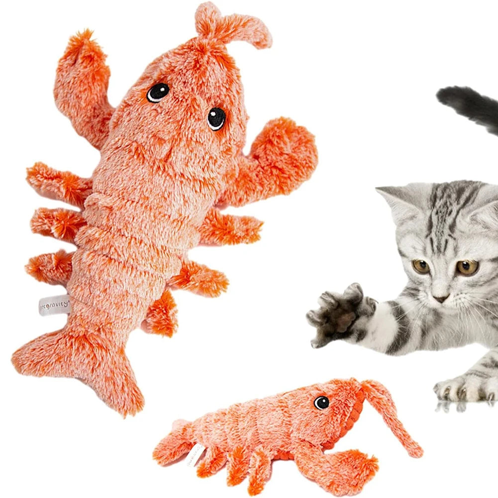 Shunmaii Wiggly Lobster Interactive Plush Dog Toy Squeaker