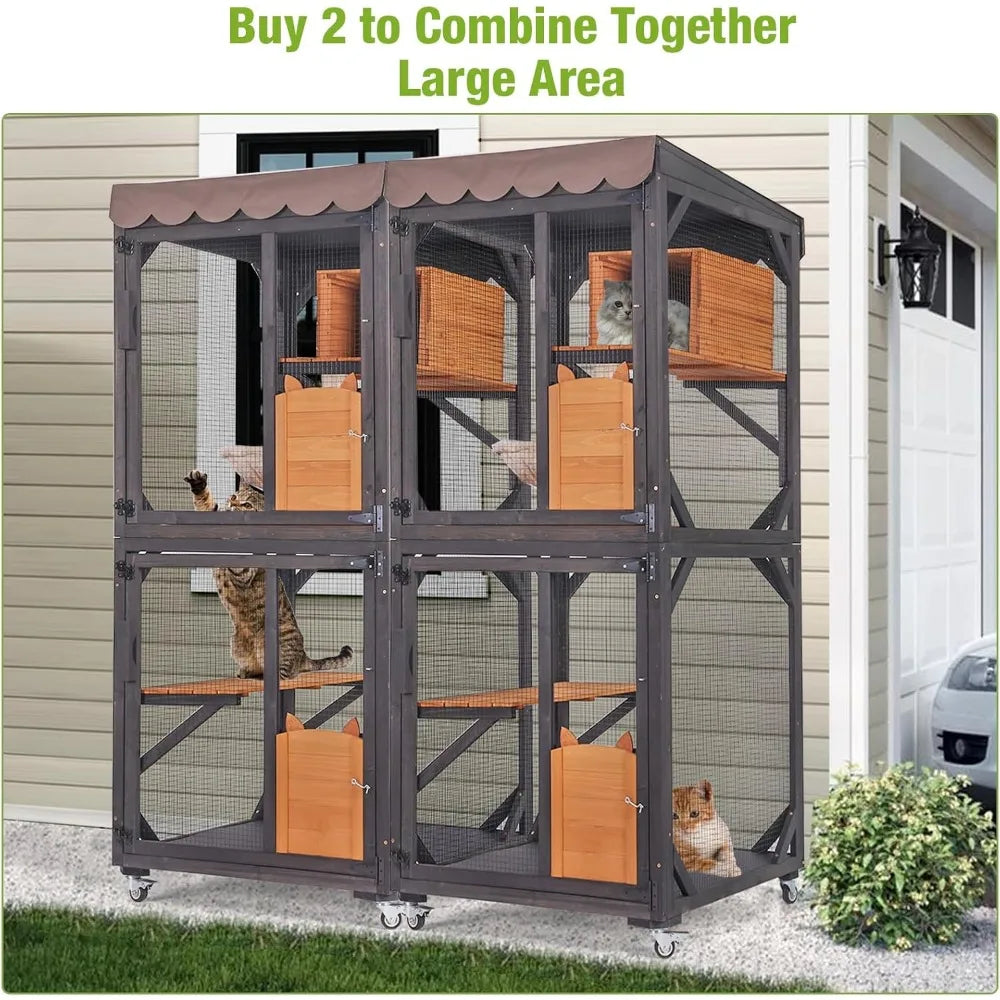 Catio Outdoor Cat Enclosure Mobile Cat House