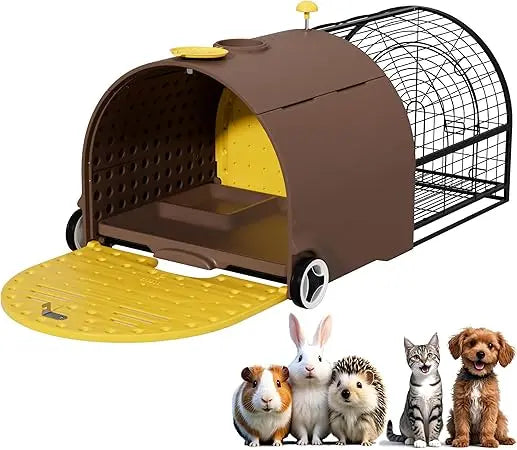 DAFIFY Durable Plastic Rabbit Hutch Indoor Outdoor Cage