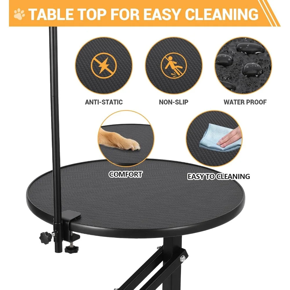 MKDK 24 Inch Hydraulic Lift Dog Grooming Table