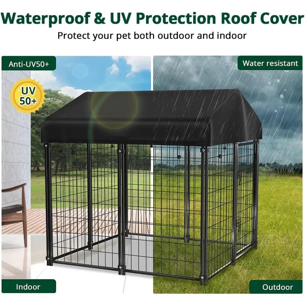 Dog Kennel Outdoor Waterproof Cover for Medium Dogs