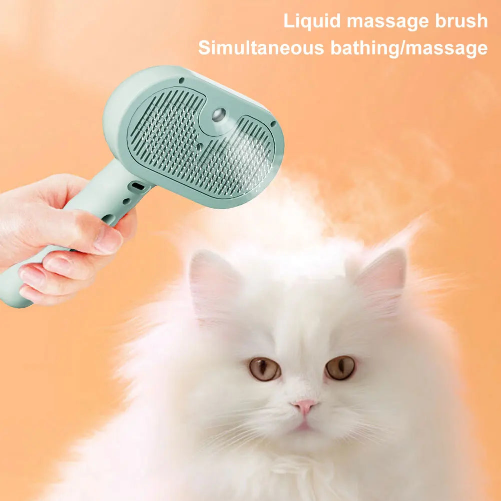 APWIKOGER 3 in 1 Cat Steam Grooming Brush