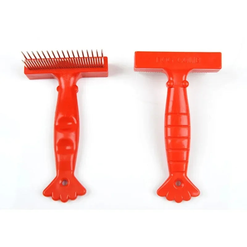 Double Row Pet Comb Stainless Steel Dog Cat Grooming