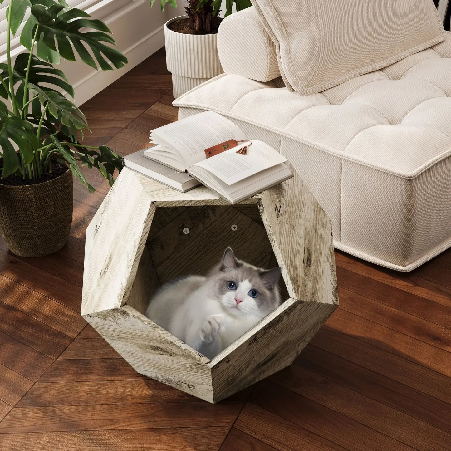 Modern Pet Furniture Cat Litter Box Sofa Side Table