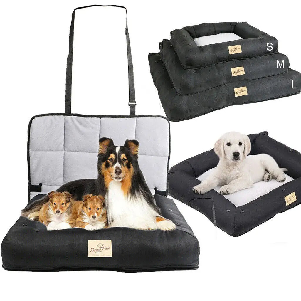 Bingopaw Waterproof Dog Car Seat Bed Cushion Mat