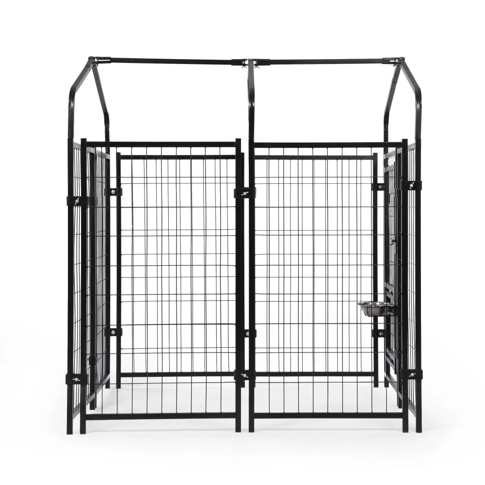 Heavy Duty Dog House with Reversible Feeding Door