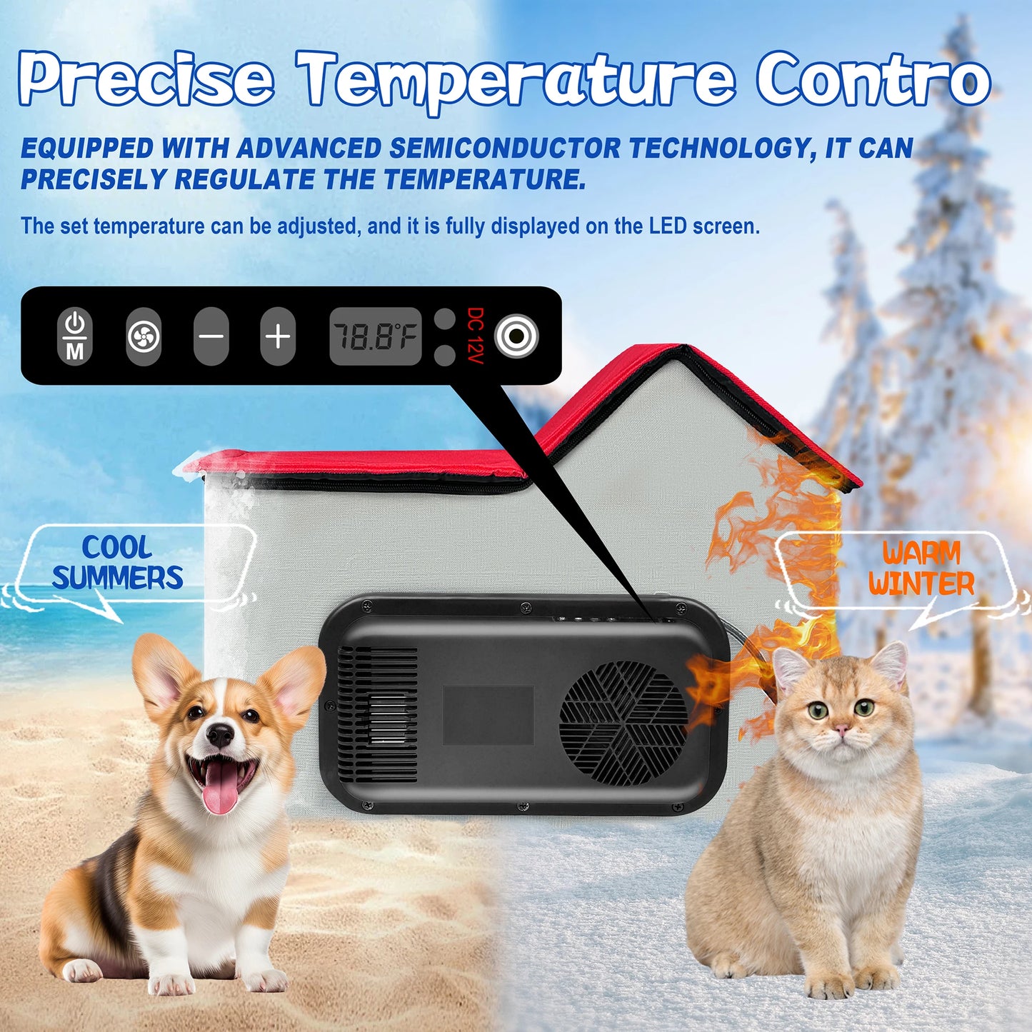Smart Pet AC House Intelligent Climate Control for Pets