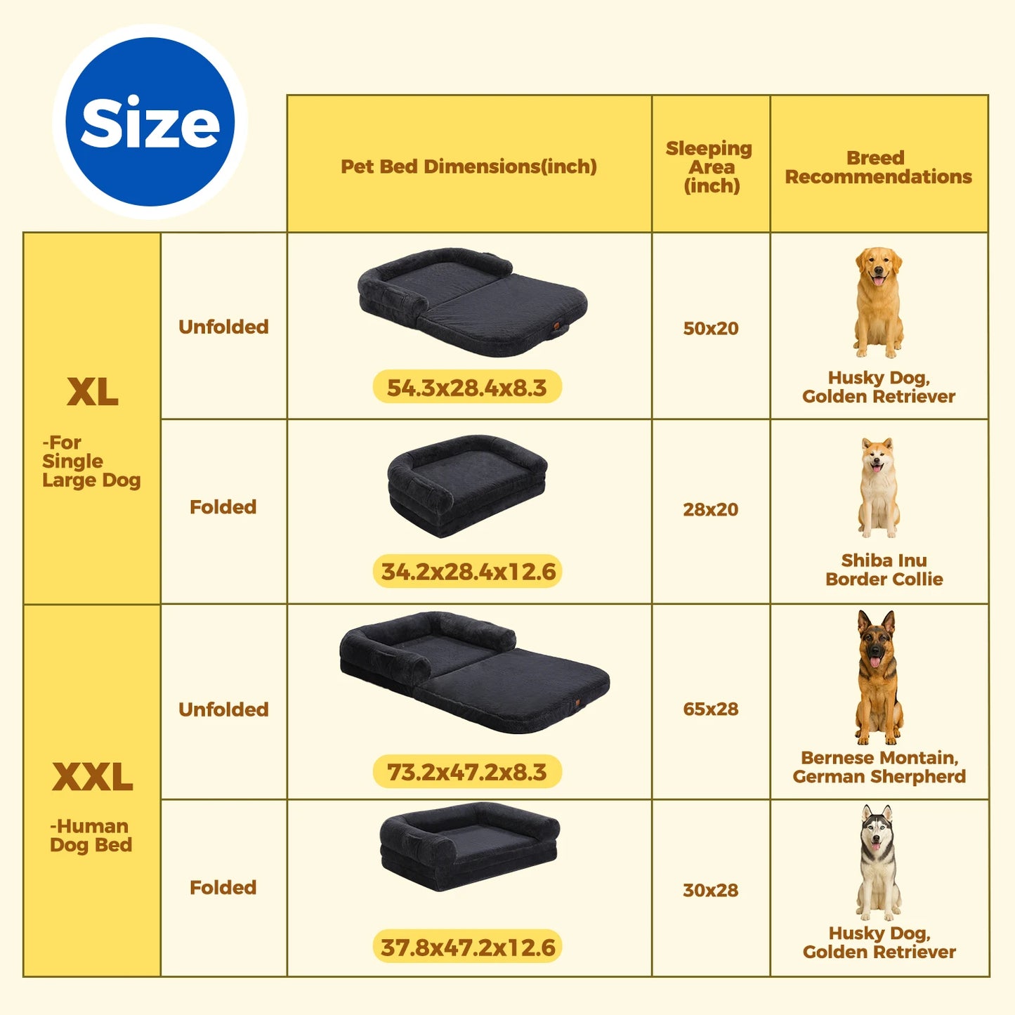 PEQULTICN Foldable Dog Bed Mat Portable Washable Anywhere