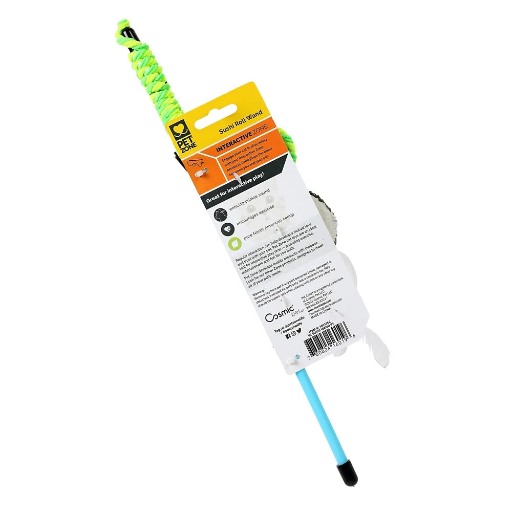 XMSJ Interactive Sushi Wand Cat Toy with Catnip