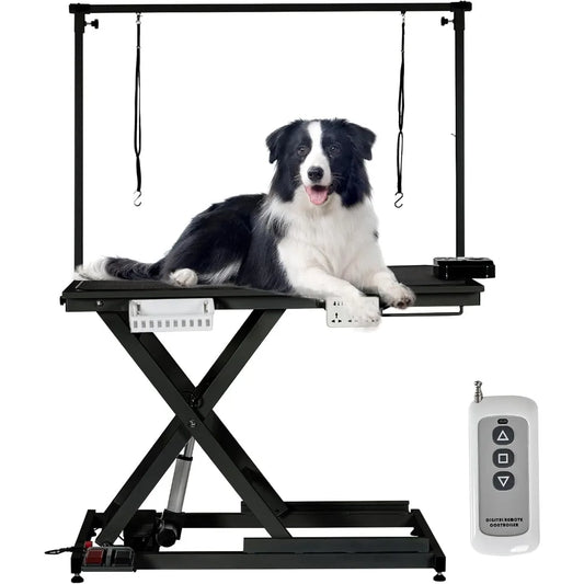 MKDK Electric Lift Dog Grooming Table with Overhead Arm
