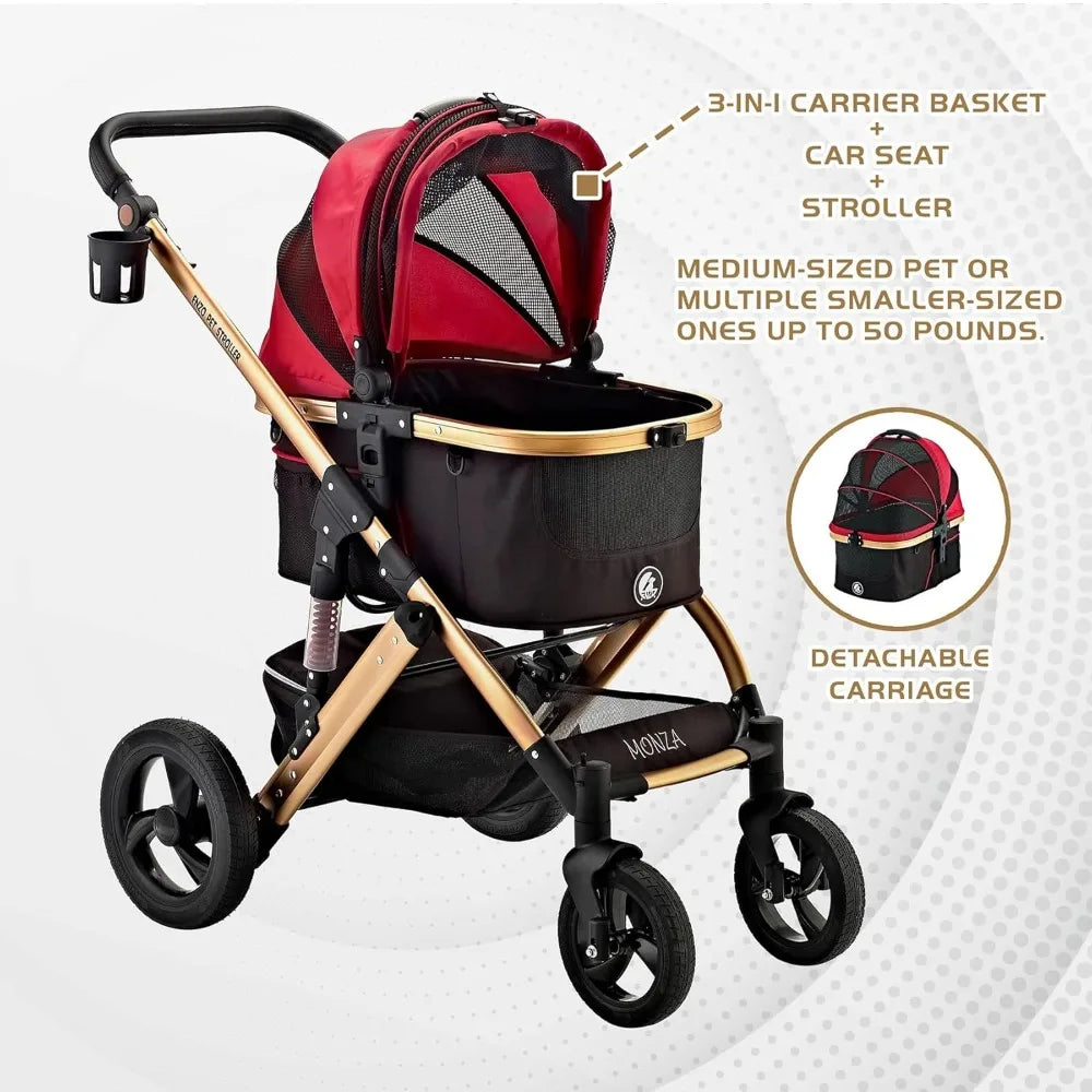 Monza Luxury 3-in-1 Stroller Travel Carrier Car Seat