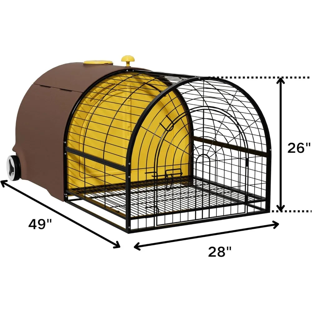 DAFIFY Durable Plastic Rabbit Hutch Indoor Outdoor Cage