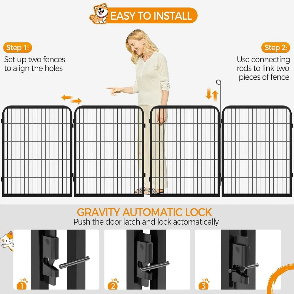 RBX Dog Playpen Outdoor Heavy Duty Metal Pet Fence