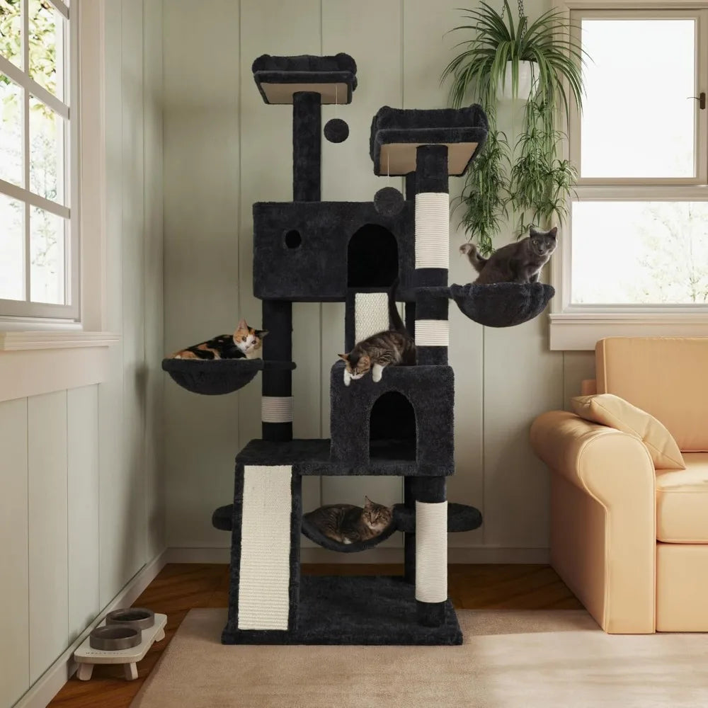 Dafify Multi-Level Large Cat Tree Tower with Perches