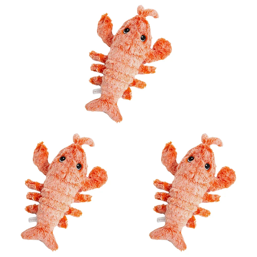 Shunmaii Wiggly Lobster Interactive Plush Dog Toy Squeaker