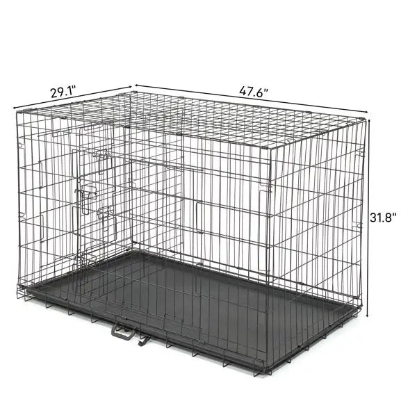 Folding Steel Dog Crate Pet Kennel Playpen