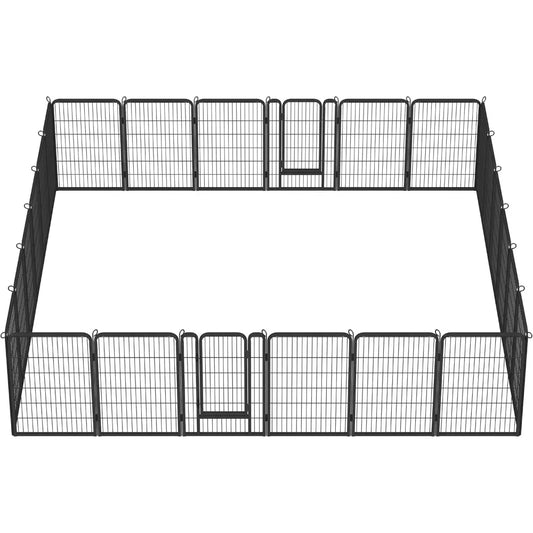 Topeakmart Dog Playpen Portable Outdoor Exercise Pen