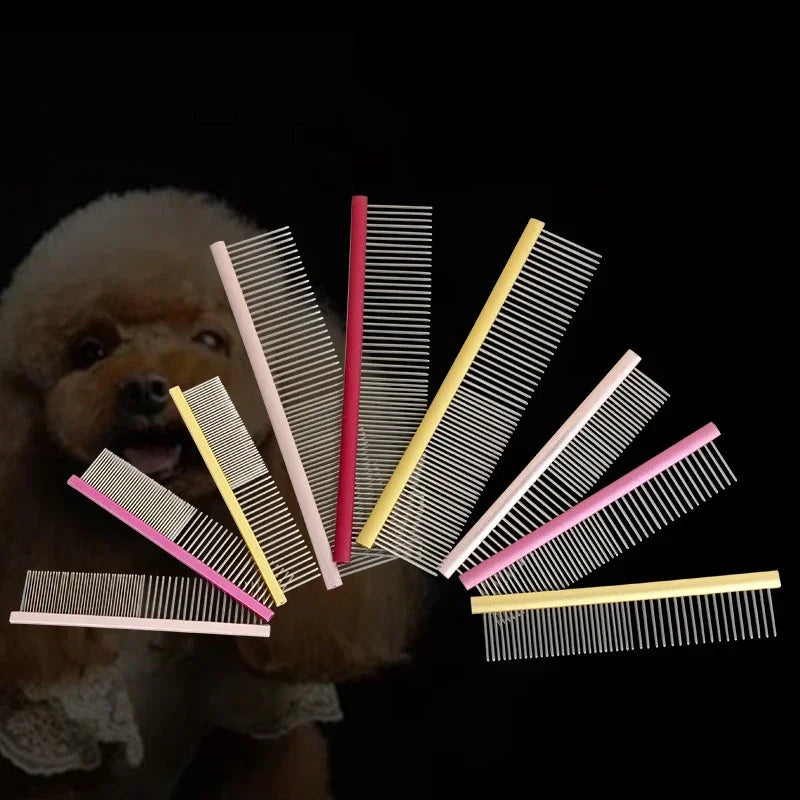 Light Aluminum Pet Comb Professional Dog Grooming Accessory