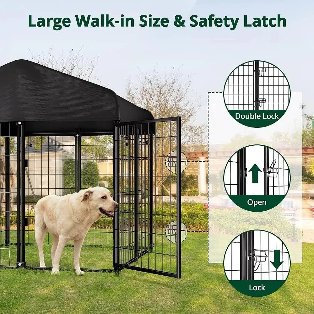 Dog Kennel Outdoor Waterproof Cover for Medium Dogs