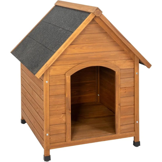 DAFIFY Wooden Dog House with Waterproof Roof and Elevated Floor