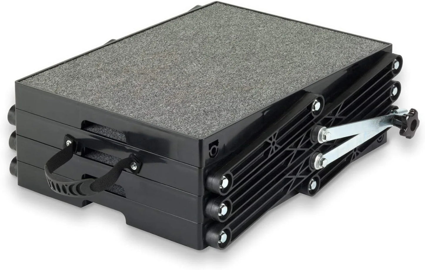 Light 16" Platform, 4-Step Safe & Affordable Way to Travel with Your Dog. USA Made, Stable for Large & Small Dogs.