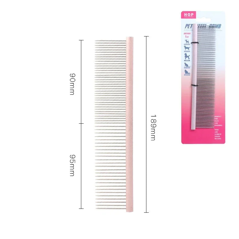 Light Aluminum Pet Comb Professional Dog Grooming Accessory