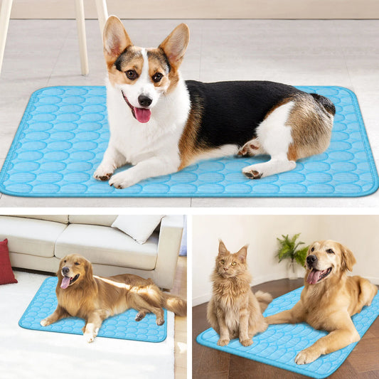 Cooling Mat For Pets Dog Cat Summer Bed Cushioned Pad