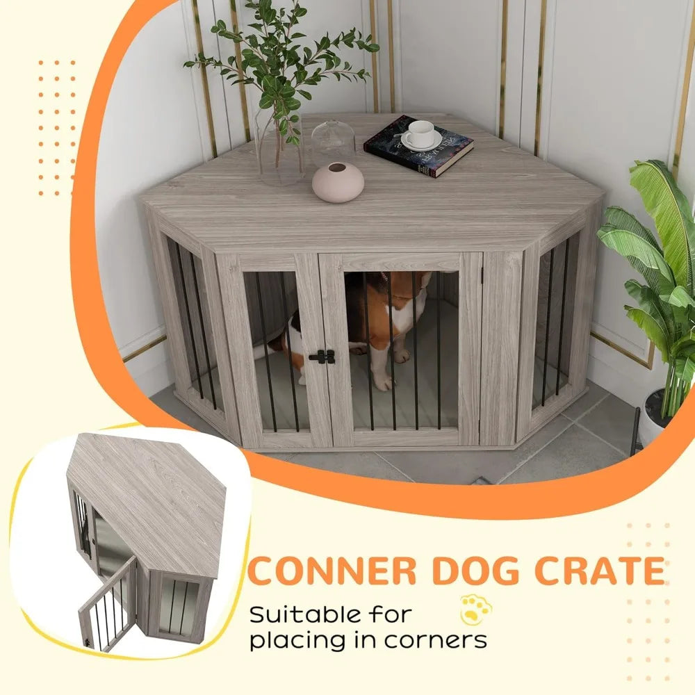 Corner Dog Crate Furniture by NoEnName_Null