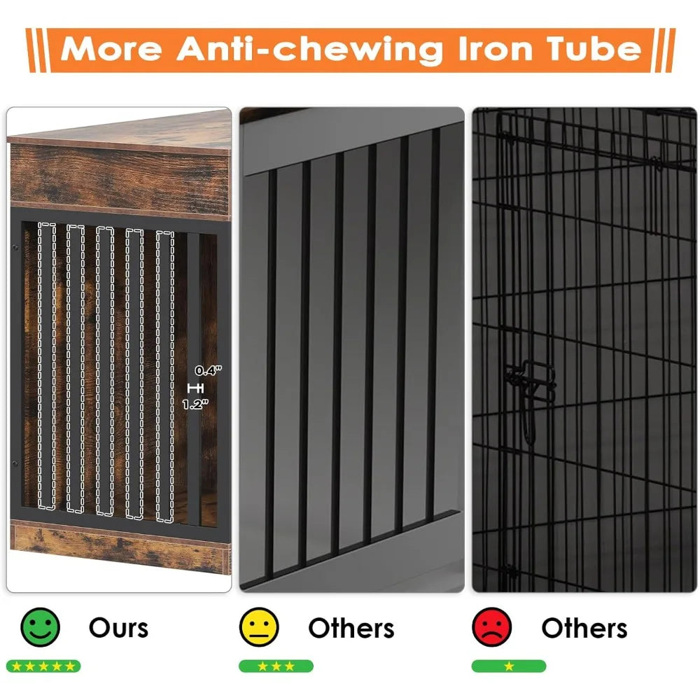 Dog Crate Furniture With Storage For Large Dogs