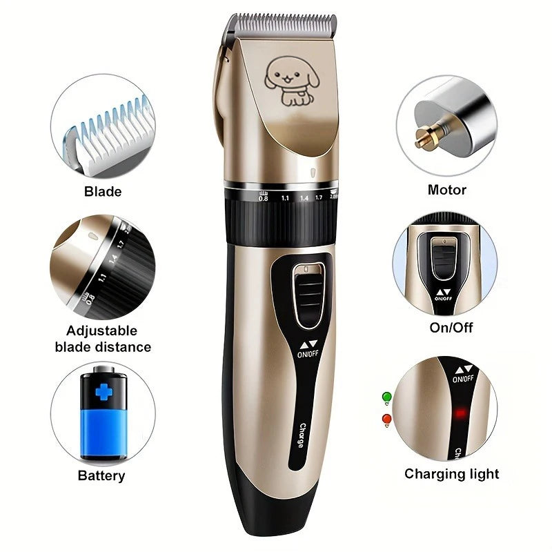 Shuyu Pet Hair Trimmer Kit Electric Precision Clippers