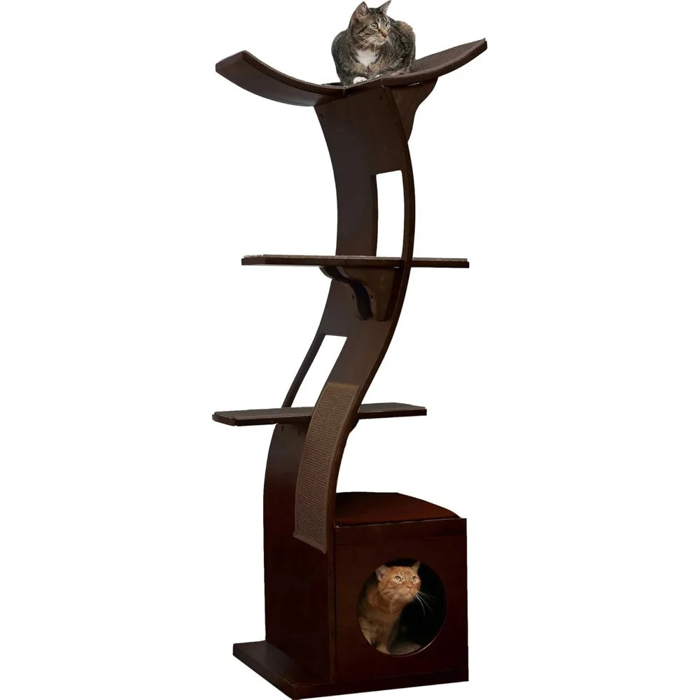 The Refined Feline Lotus Cat Tower Furniture