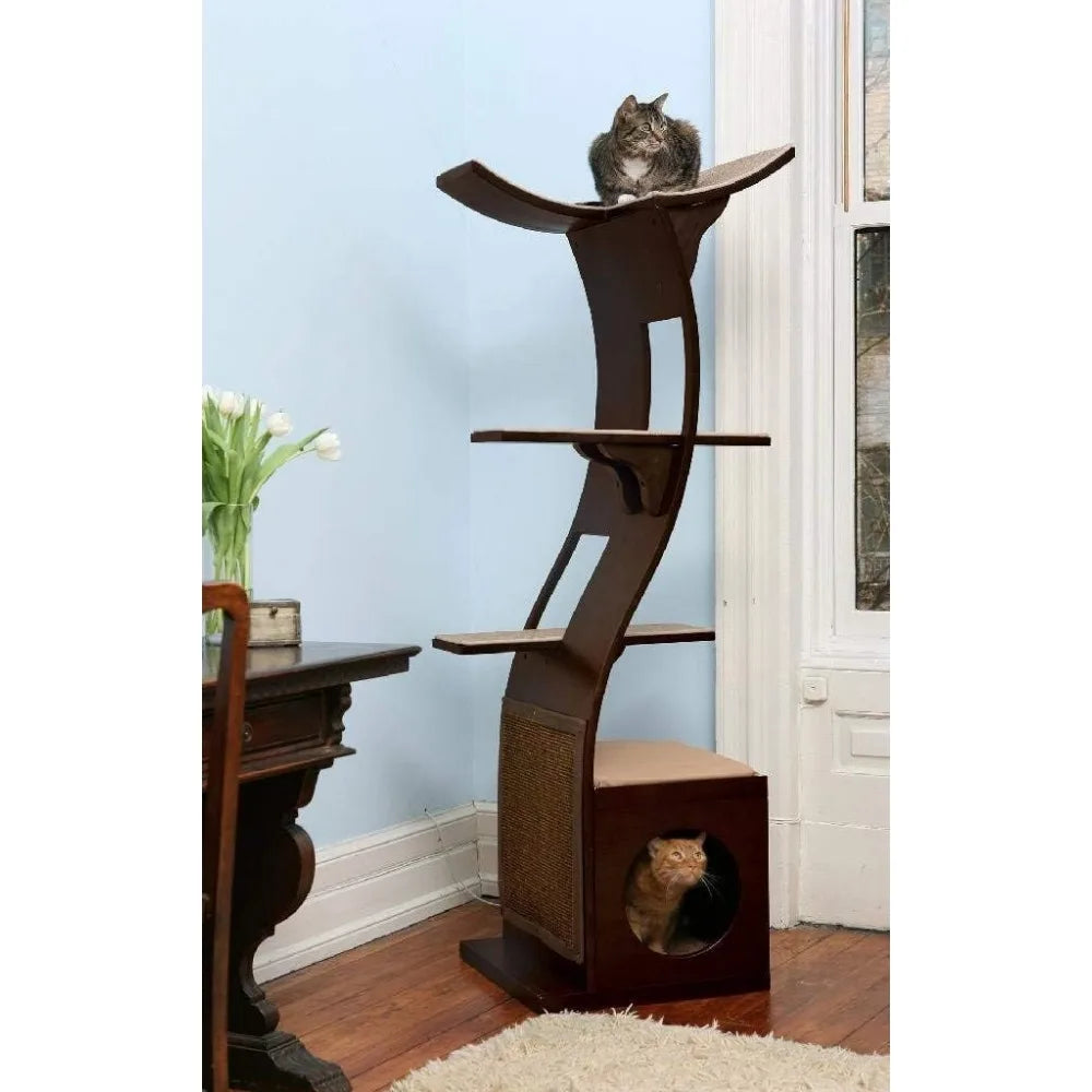The Refined Feline Lotus Cat Tower Furniture