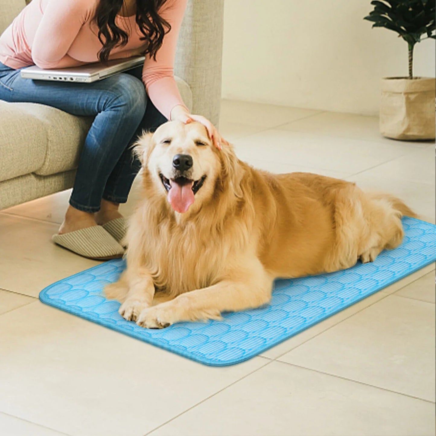 Cooling Mat For Pets Dog Cat Summer Bed Cushioned Pad