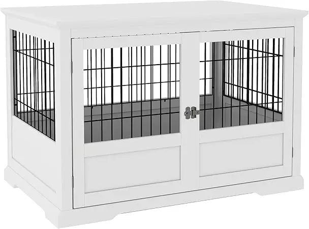 Dog Crate Furniture with Removable Tray by NoEnName