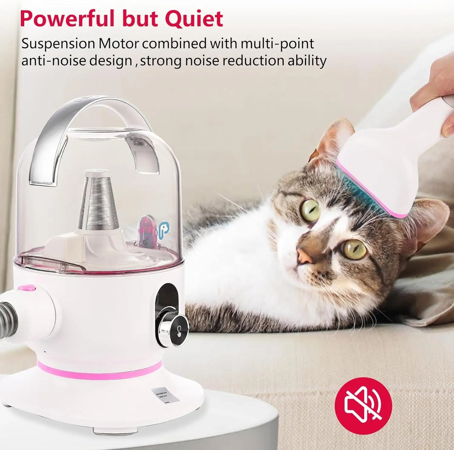 Pet Grooming Vacuum Multi-Functional Grooming Kit
