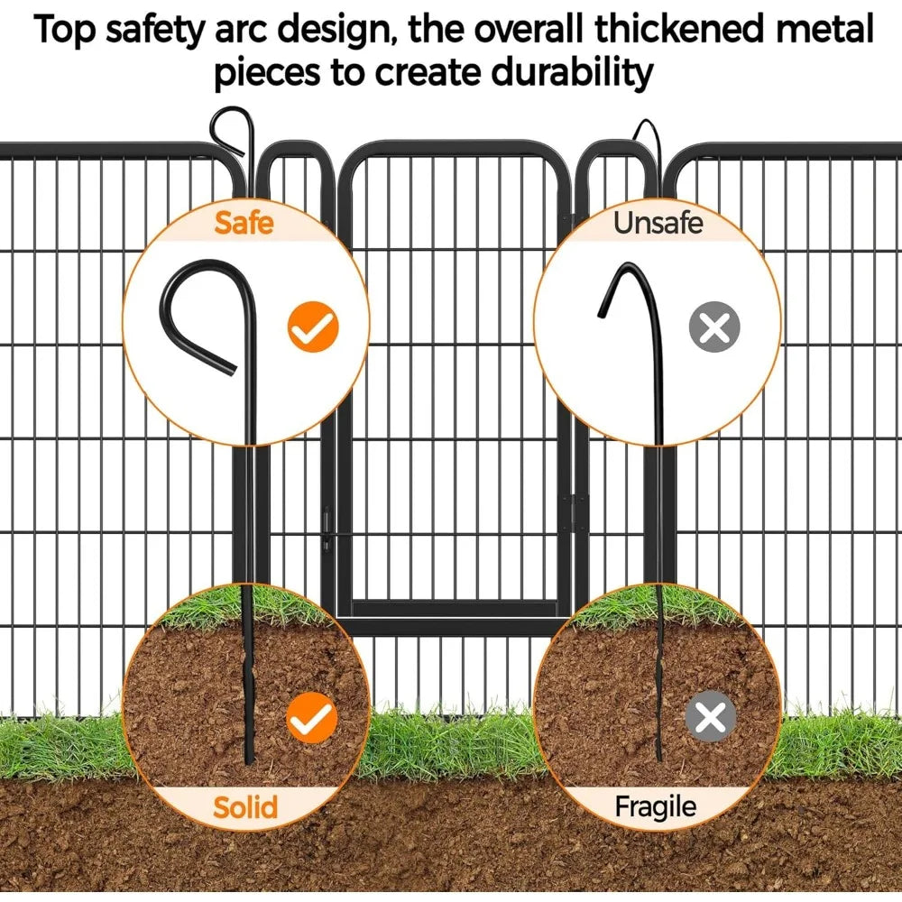 Topeakmart Dog Playpen Portable Outdoor Exercise Pen
