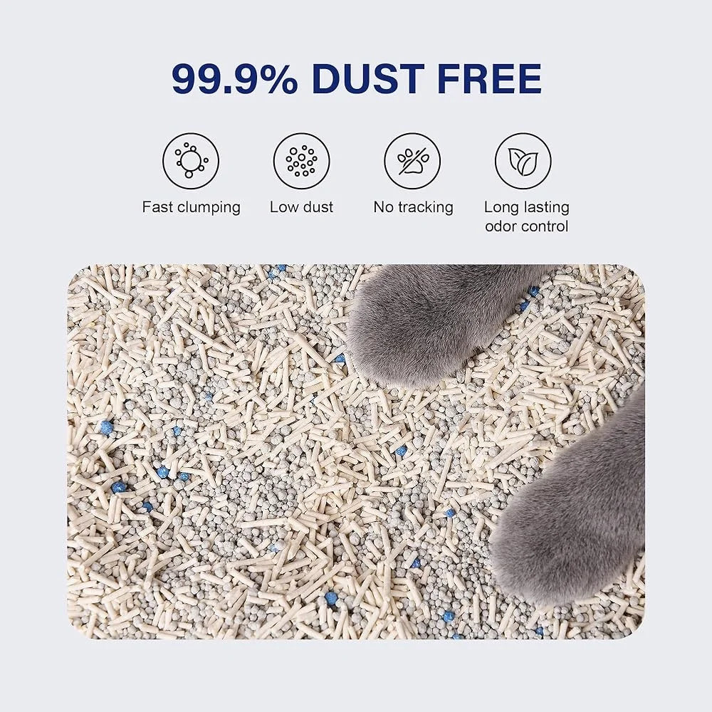 Petrichor Cat Litter Tofu Pellets Quick Clumping Eco Friendly