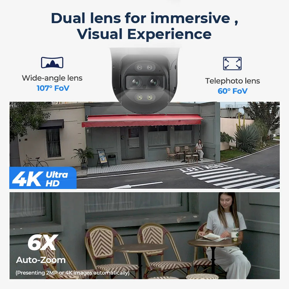 Reolink TrackMix 4K Dual Lens PTZ Camera With Auto Tracking