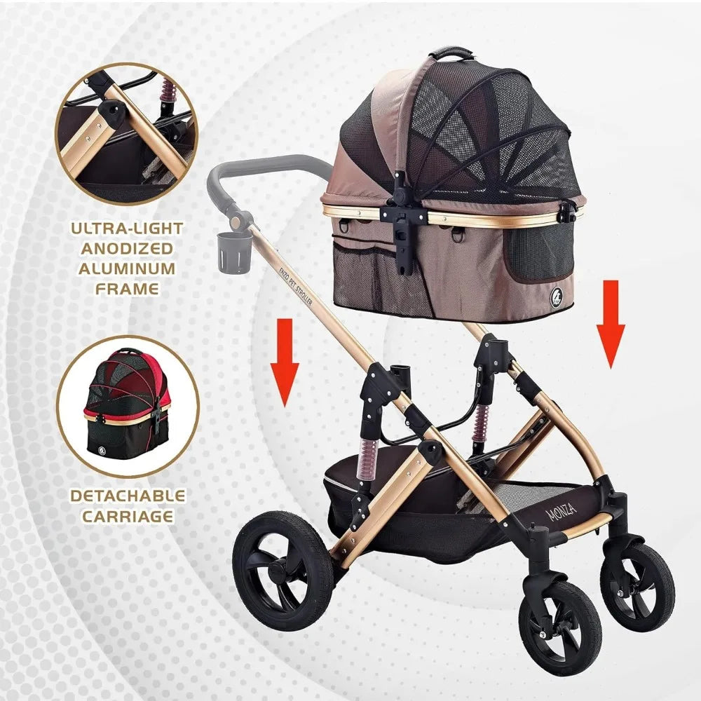 Monza Luxury 3-in-1 Stroller Travel Carrier Car Seat