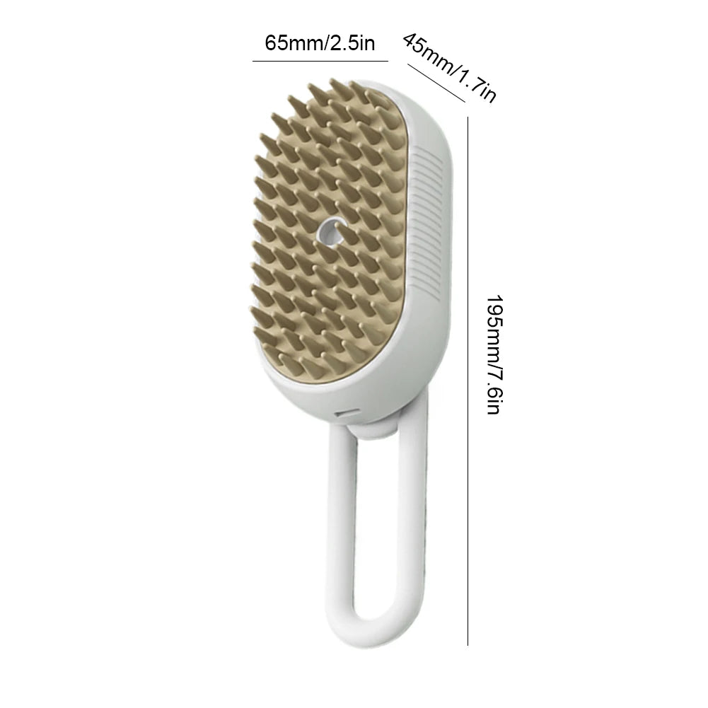 USB Rechargeable Electric Water Spray Brush for Pets